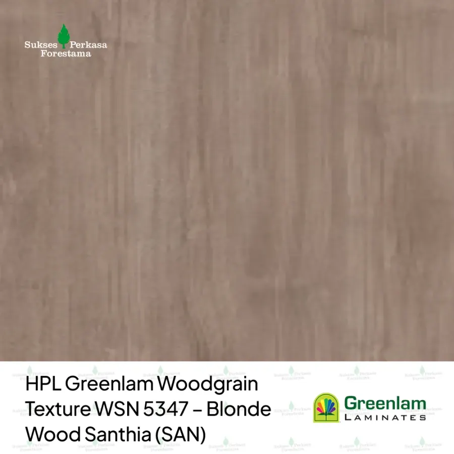 HPL Greenlam Woodgrain Texture WSN 5347 – Blonde Wood Santhia (SAN)