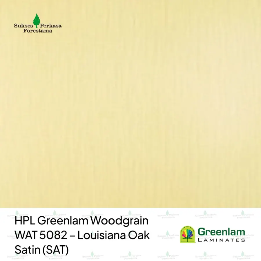HPL Greenlam Woodgrain WAT 5082 – Louisiana Oak Satin (SAT)