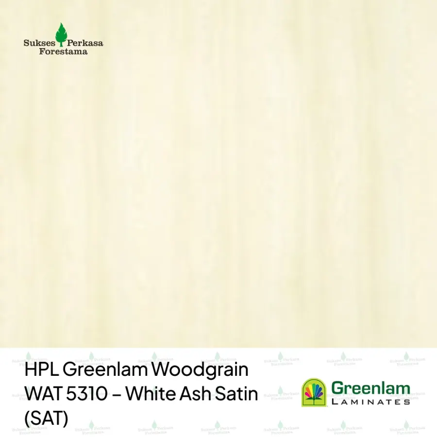 HPL Greenlam Woodgrain WAT 5310 – White Ash Satin (SAT)