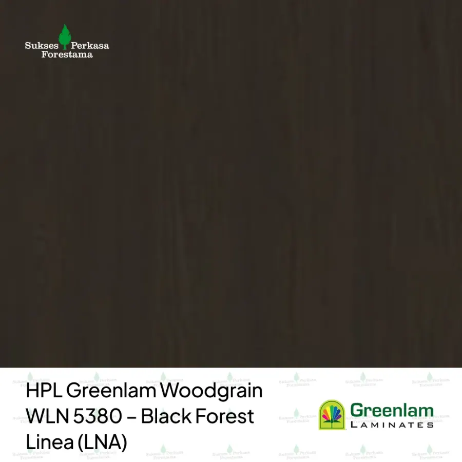 HPL Greenlam Woodgrain WLN 5380 – Black Forest Linea (LNA)