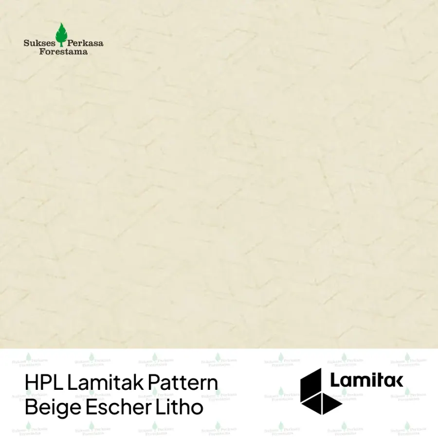 HPL Lamitak Pattern Beige Escher Litho