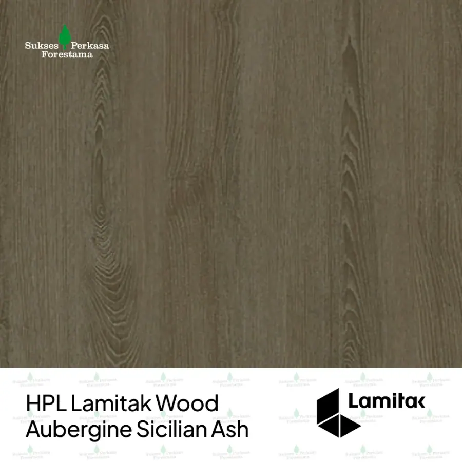 HPL Lamitak Wood Aubergine Sicilian Ash
