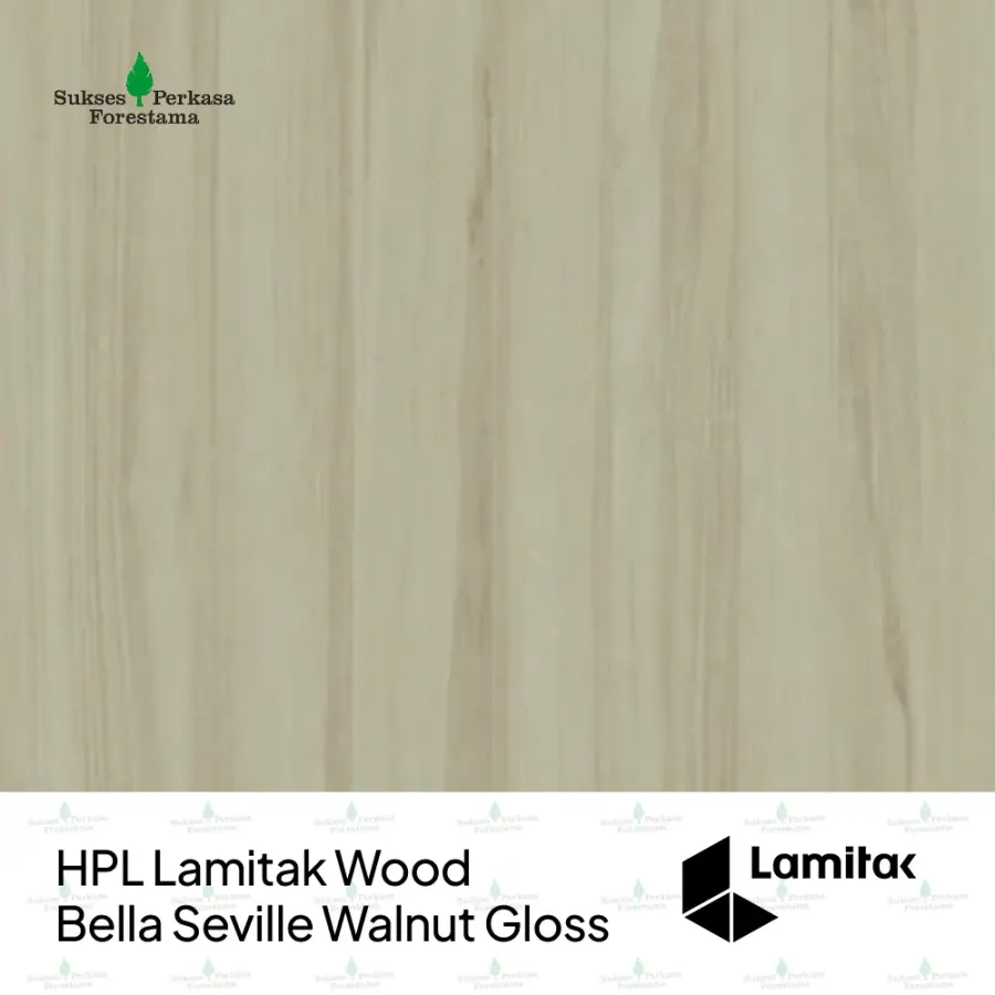 HPL Lamitak Wood Bella Seville Walnut Gloss