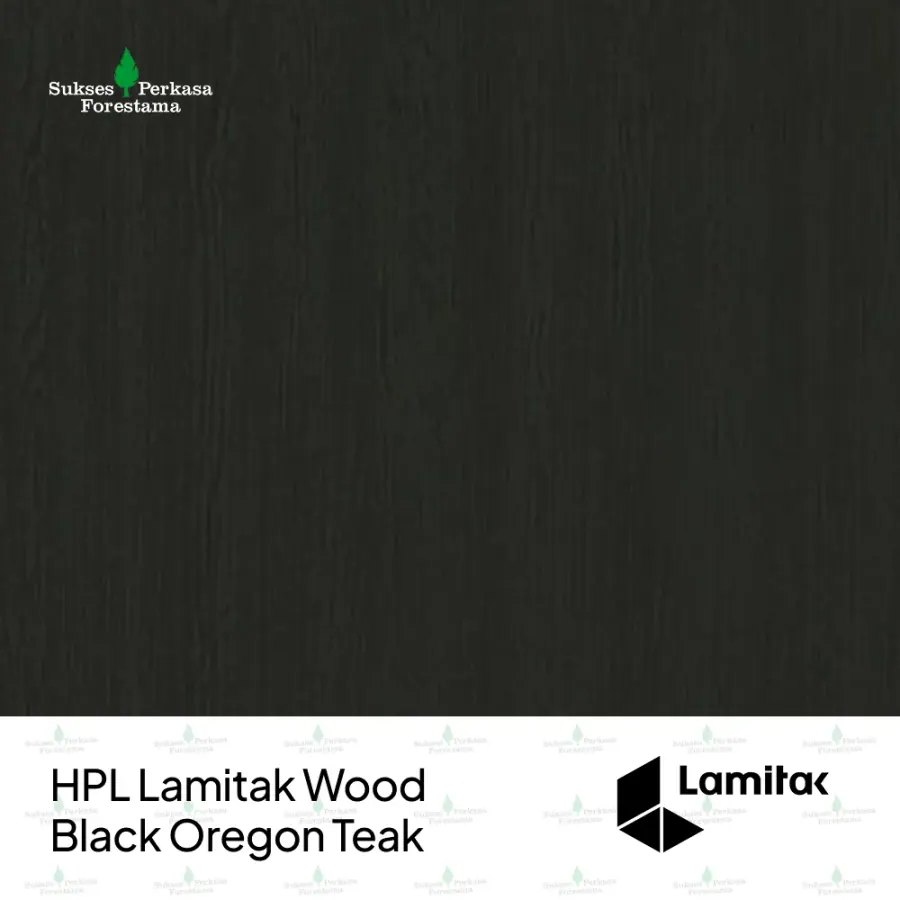 HPL Lamitak Wood Black Oregon Teak