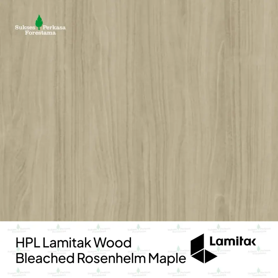 HPL Lamitak Wood Bleached Rosenhelm Maple