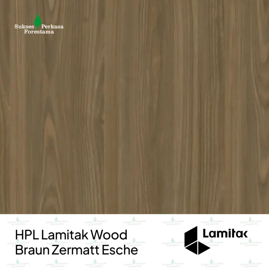 HPL Lamitak Wood Braun Zermatt Esche