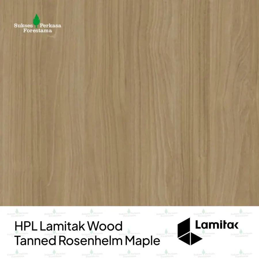 HPL Lamitak Wood Tanned Rosenhelm Maple