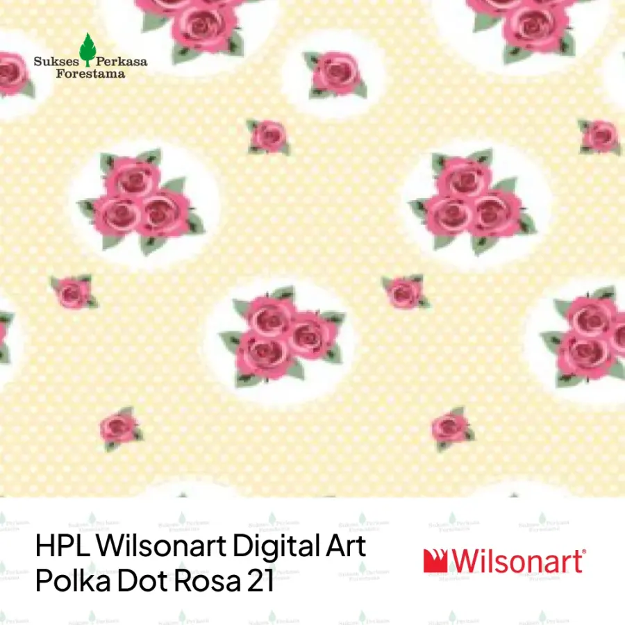 HPL Wilsonart Digital Art – Polka Dot Rosa 21