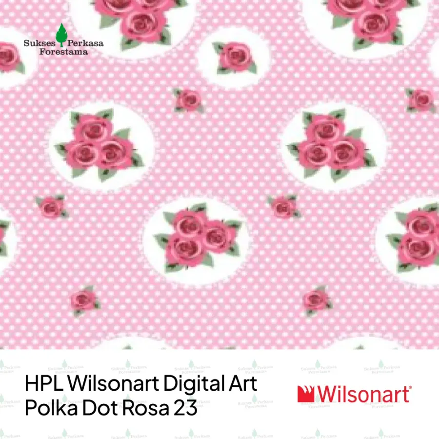 HPL Wilsonart Digital Art – Polka Dot Rosa 23