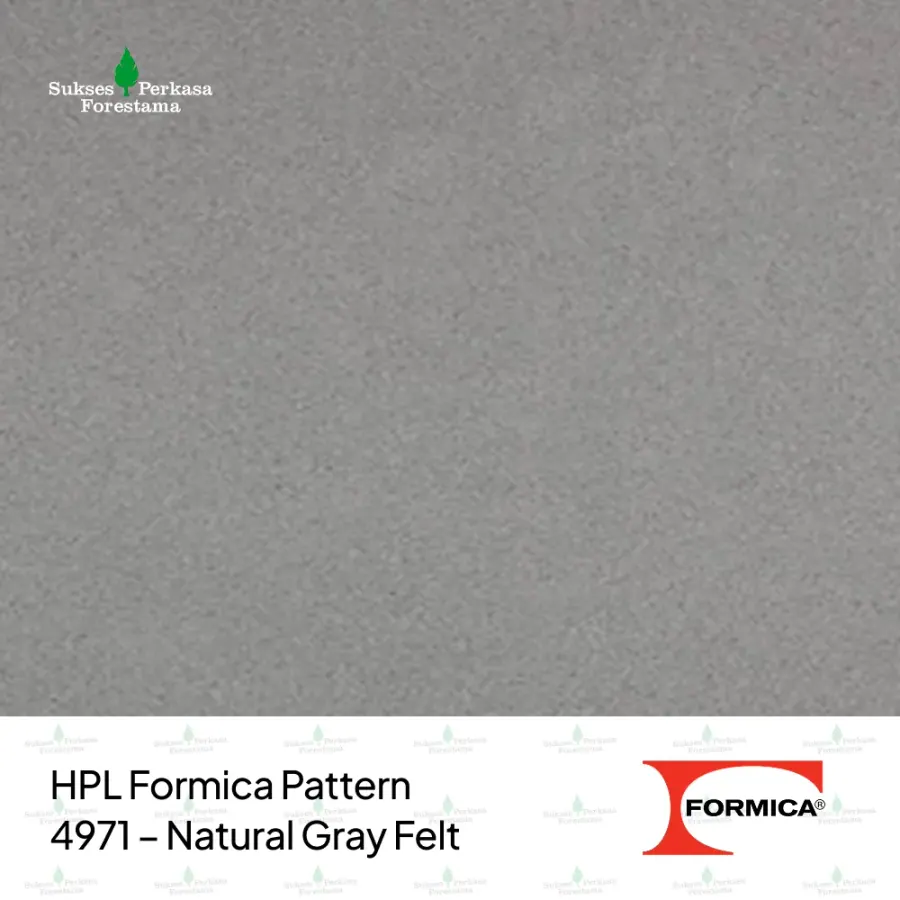 HPL Formica Pattern 4971 – Natural Gray Felt