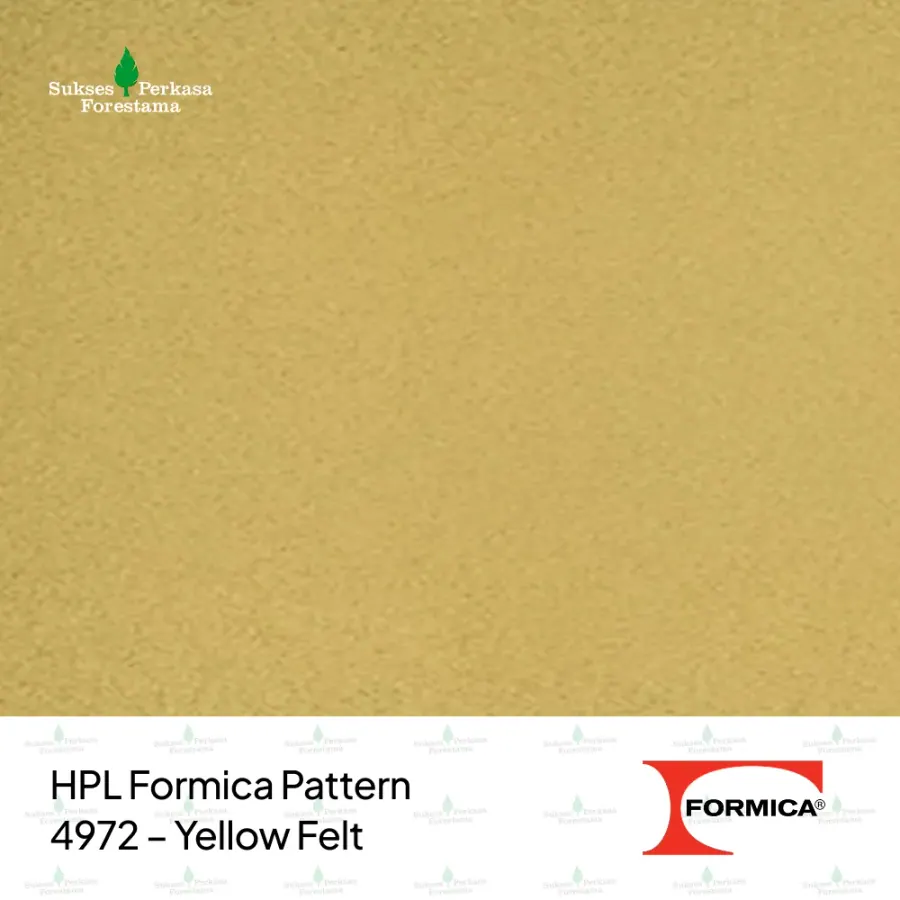 HPL Formica Pattern 4972 – Yellow Felt