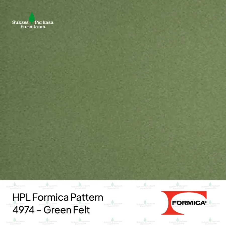 HPL Formica Pattern 4974 – Green Felt