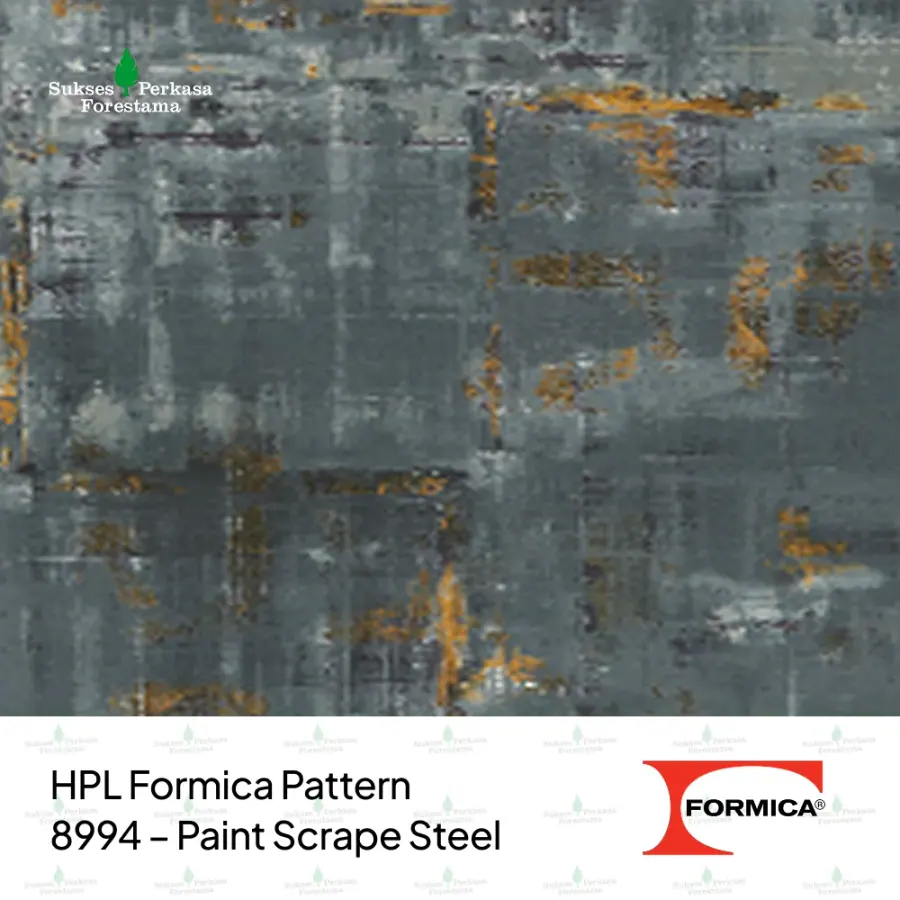HPL Formica Pattern 8994 – Paint Scrape Steel
