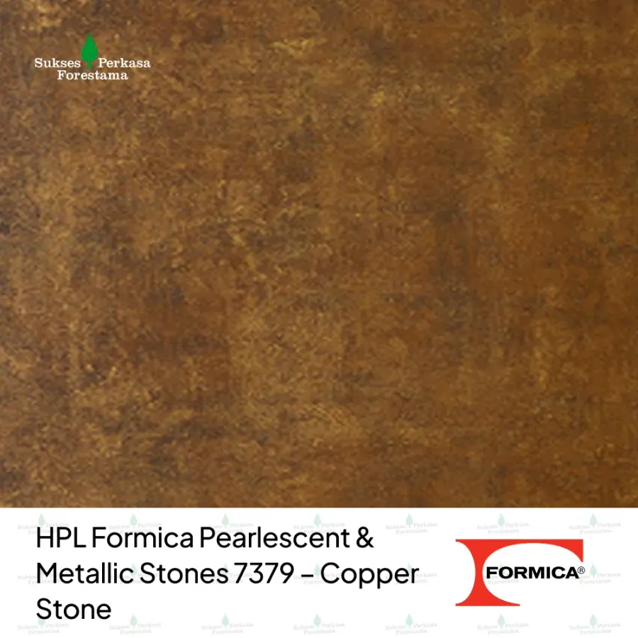 HPL Formica Pearlescent & Metallic Stones 7379 – Copper Stone