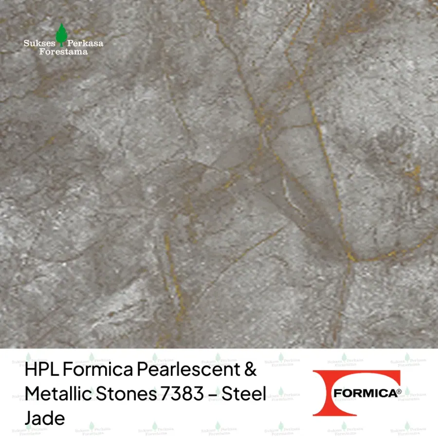 HPL Formica Pearlescent & Metallic Stones 7383 – Steel Jade