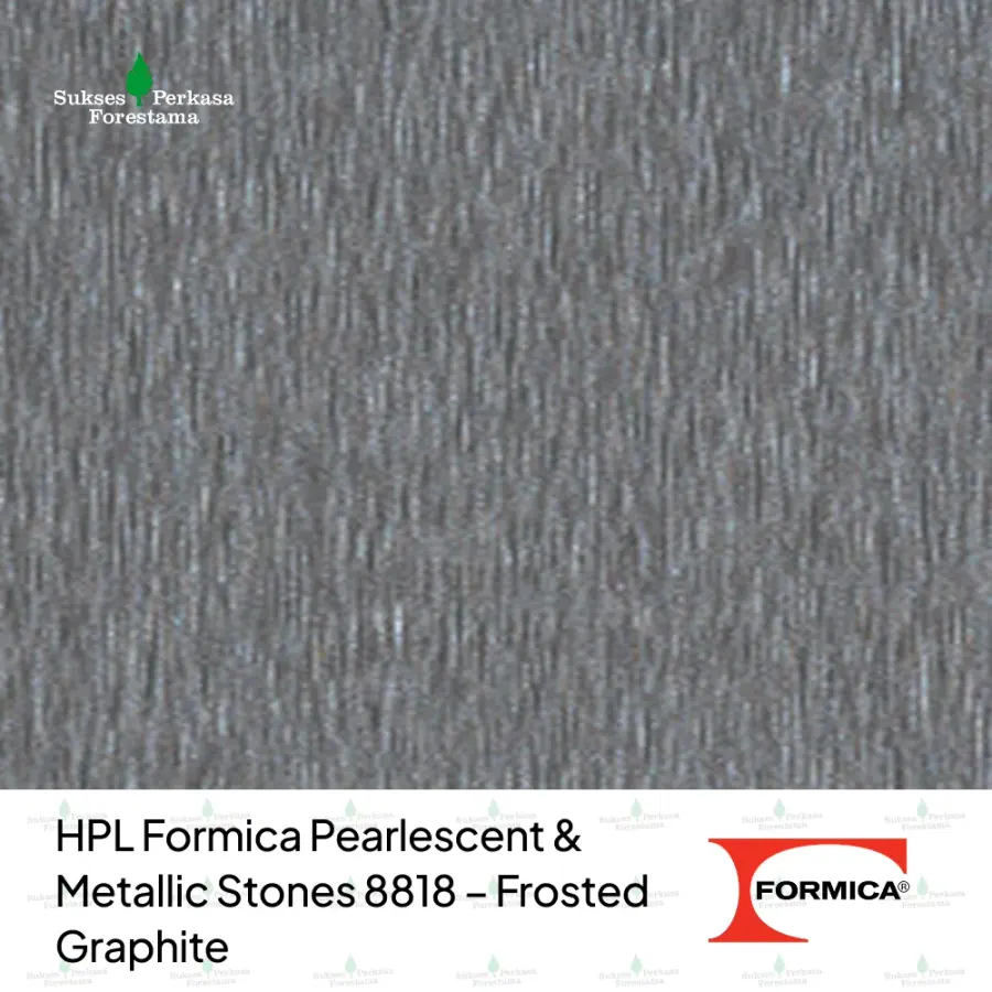 HPL Formica Pearlescent & Metallic Stones 8818 – Frosted Graphite