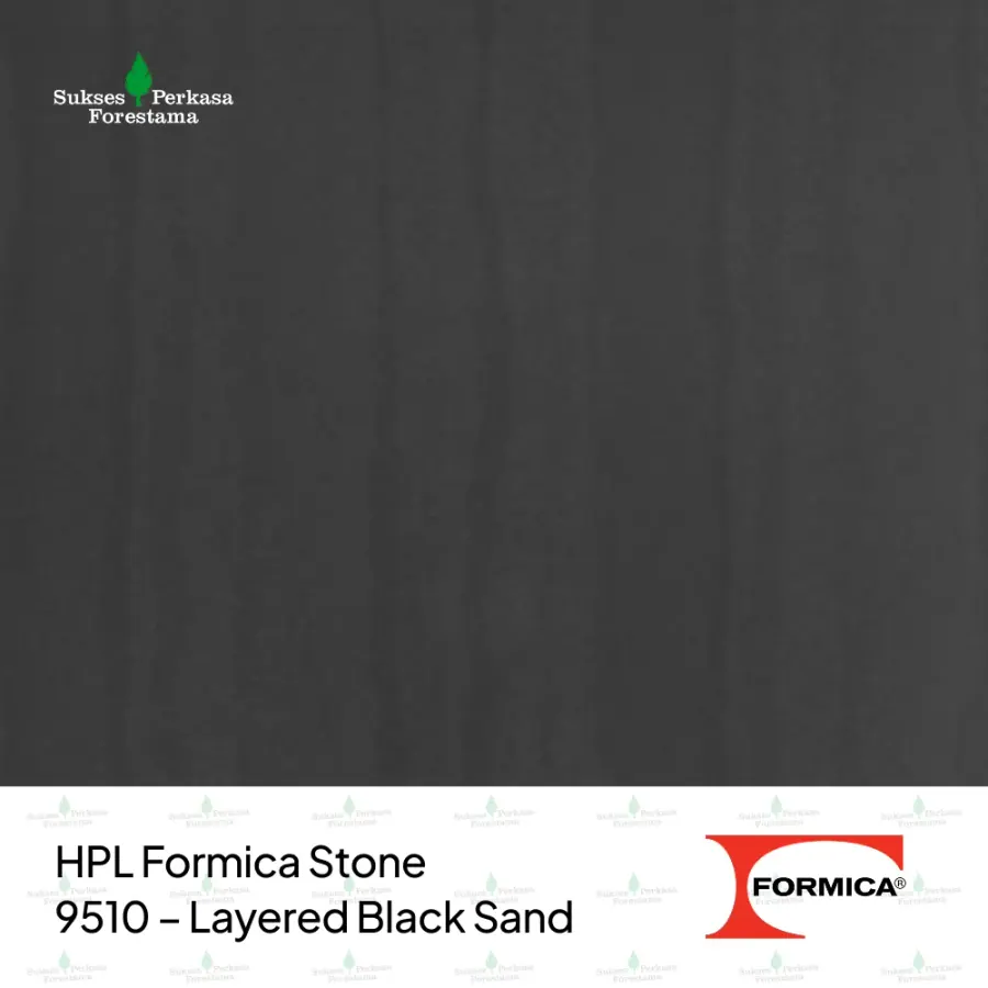 HPL Formica Stone 9510 – Layered Black Sand