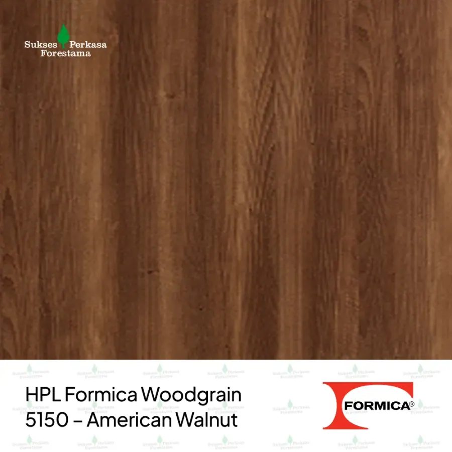 HPL Formica Woodgrain 5150 – American Walnut