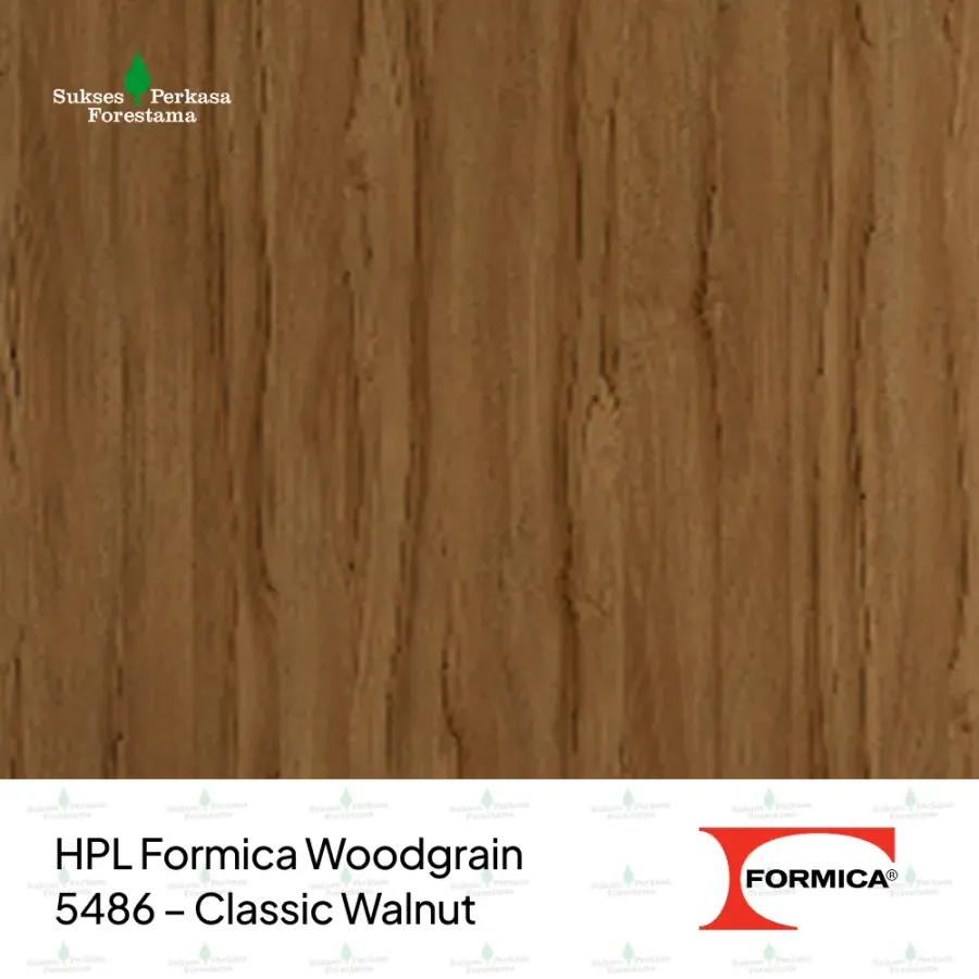 HPL Formica Woodgrain 5486 – Classic Walnut
