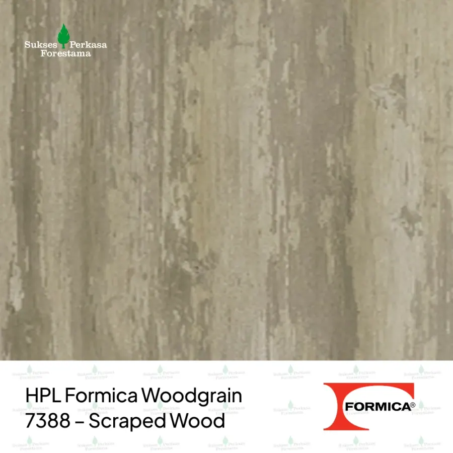 HPL Formica Woodgrain 7388 – Scraped Wood