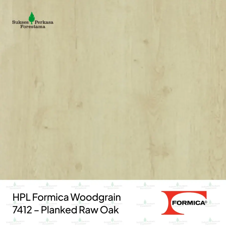 HPL Formica Woodgrain 7412 – Planked Raw Oak