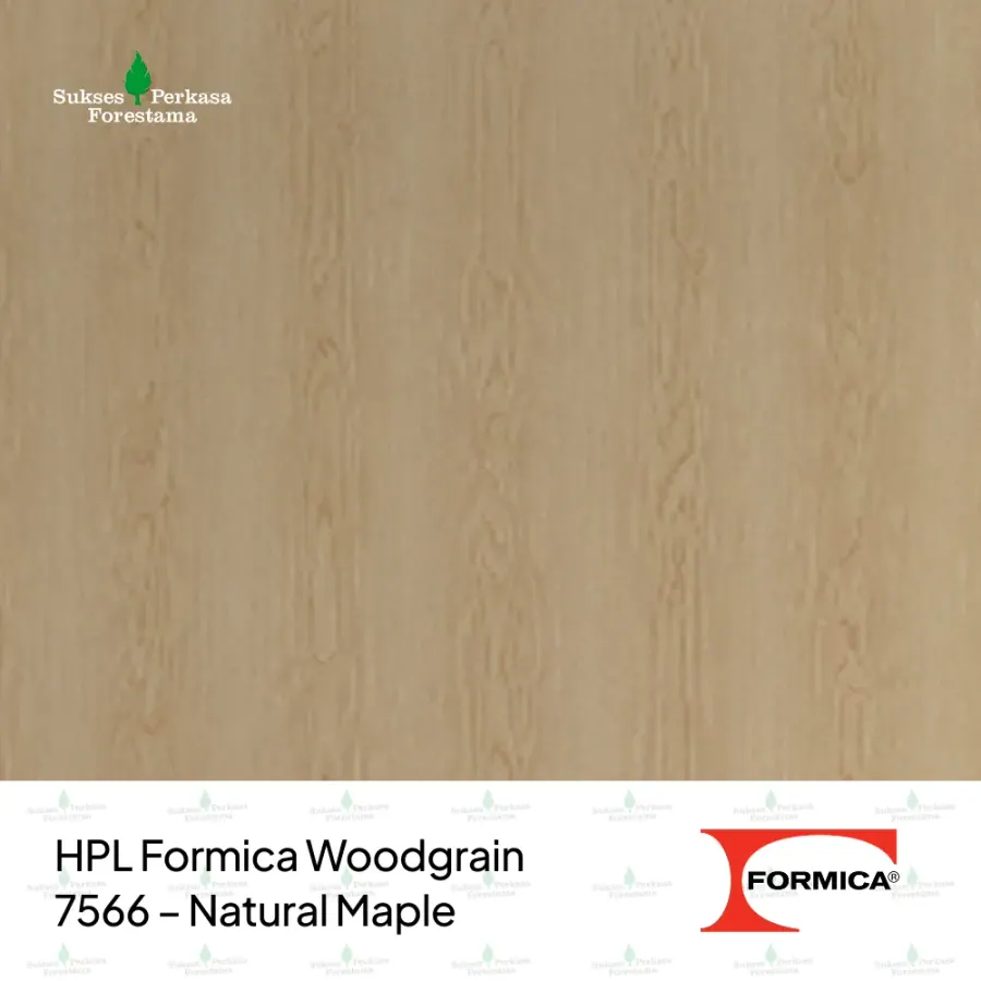 HPL Formica Woodgrain 7566 – Natural Maple