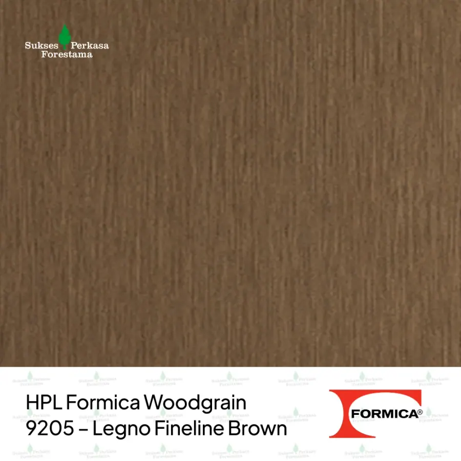 HPL Formica Woodgrain 9205 – Legno Fineline Brown