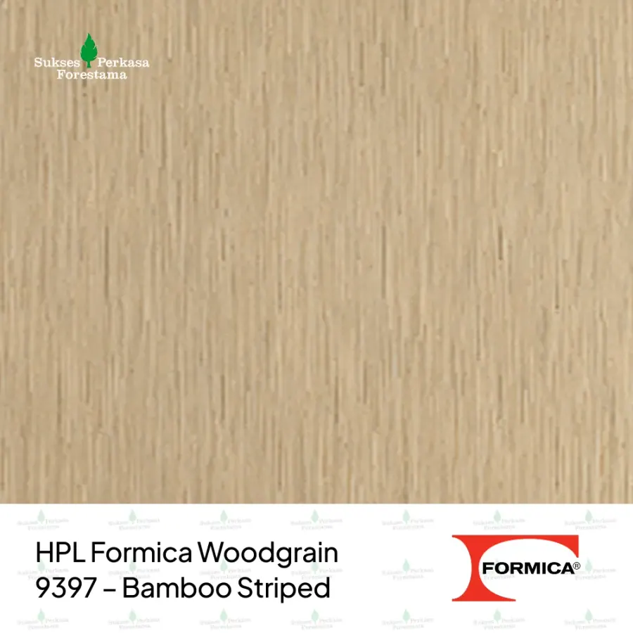 HPL Formica Woodgrain 9397 – Bamboo Striped