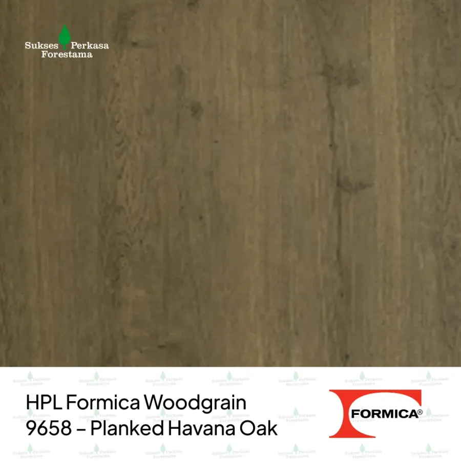 HPL Formica Woodgrain 9658 – Planked Havana Oak