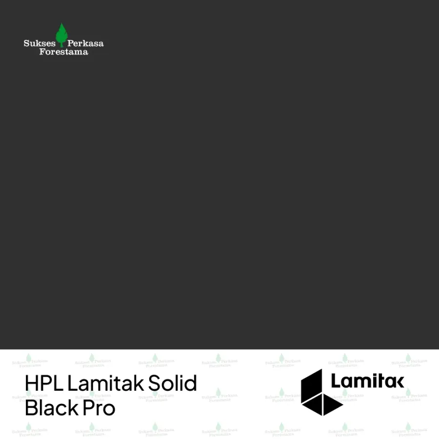 HPL Lamitak Solid Black Pro