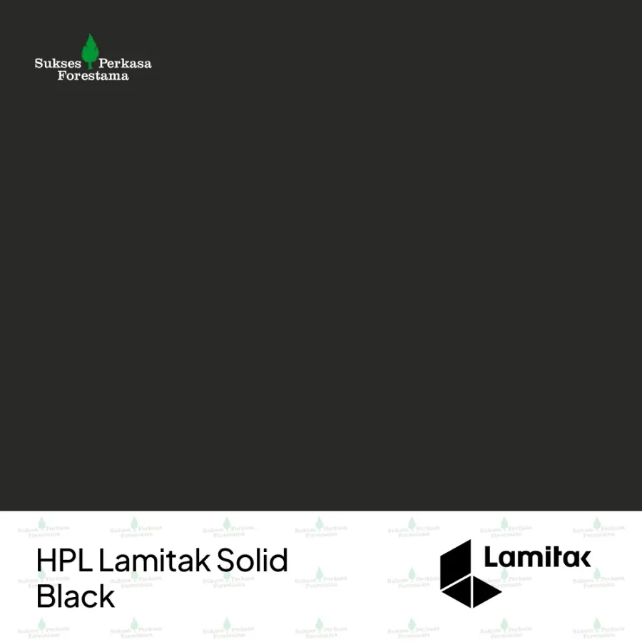HPL Lamitak Solid Black