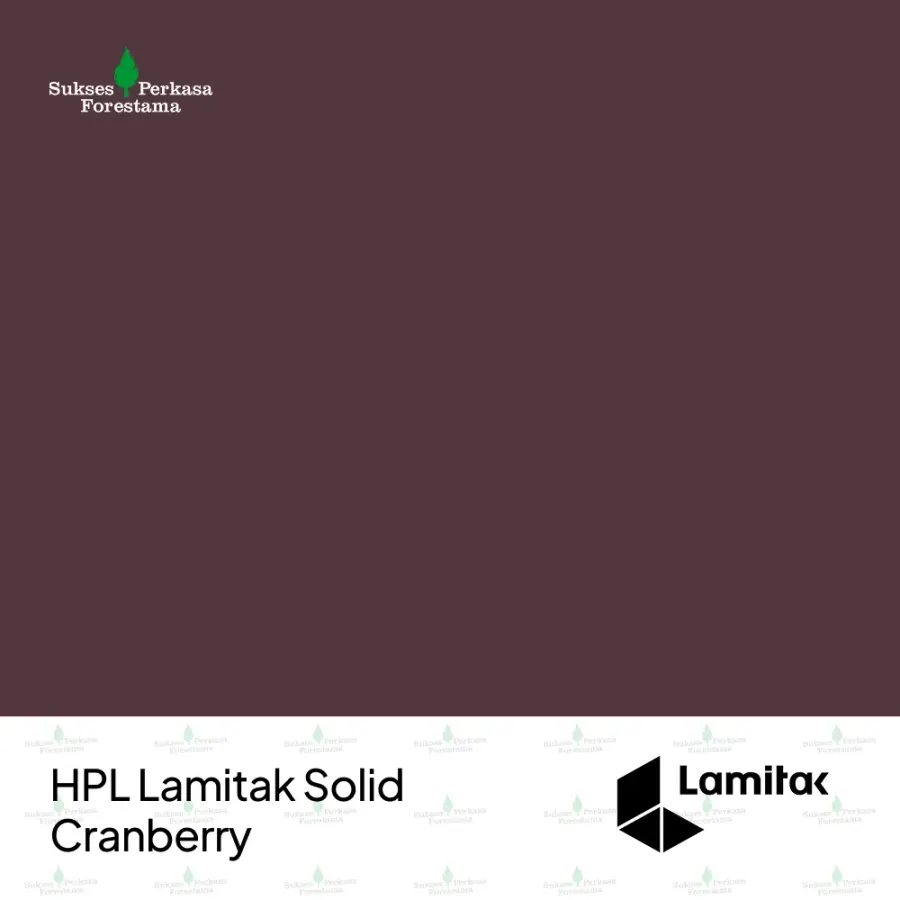 HPL Lamitak Solid Cranberry