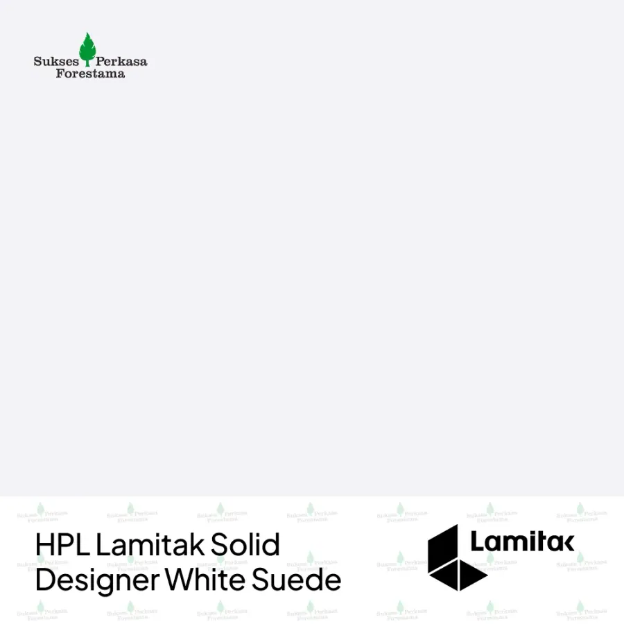 HPL Lamitak Solid Designer White Suede