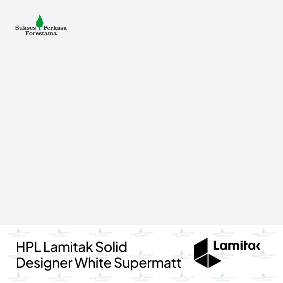 HPL Lamitak Solid Designer White Supermatt