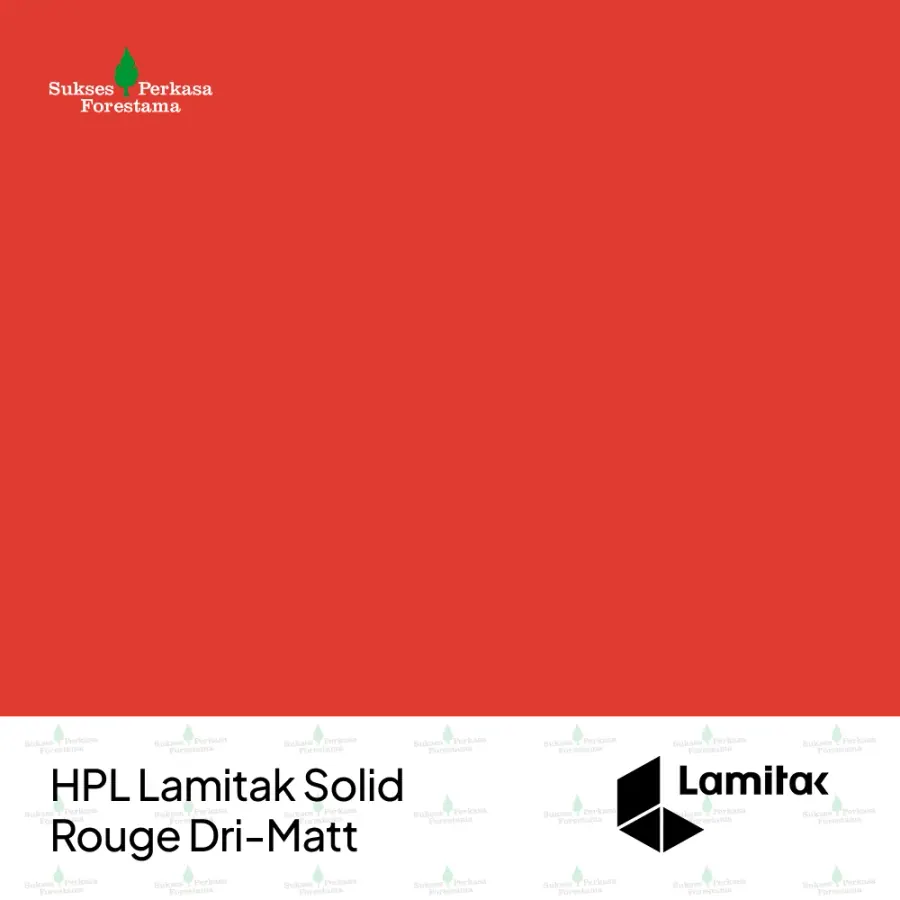 HPL Lamitak Solid Rouge Dri-Matt