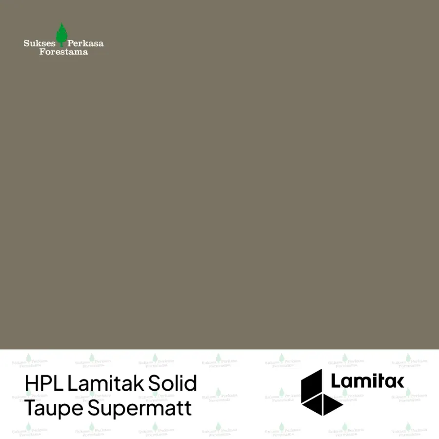 HPL Lamitak Solid Taupe Supermatt
