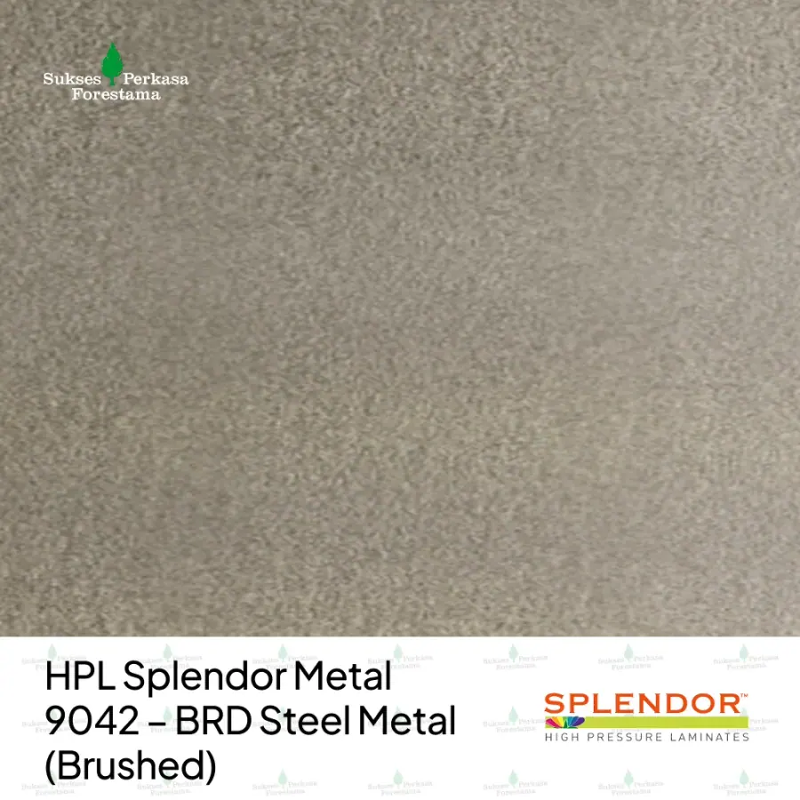 HPL Splendor Metal 9042 – BRD Steel Metal (Brushed)