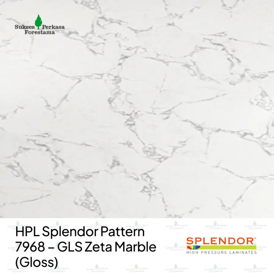 HPL Splendor Pattern 7968 – GLS Zeta Marble (Gloss)