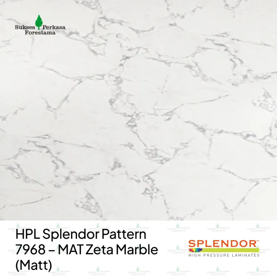 HPL Splendor Pattern 7968 – MAT Zeta Marble (Matt)