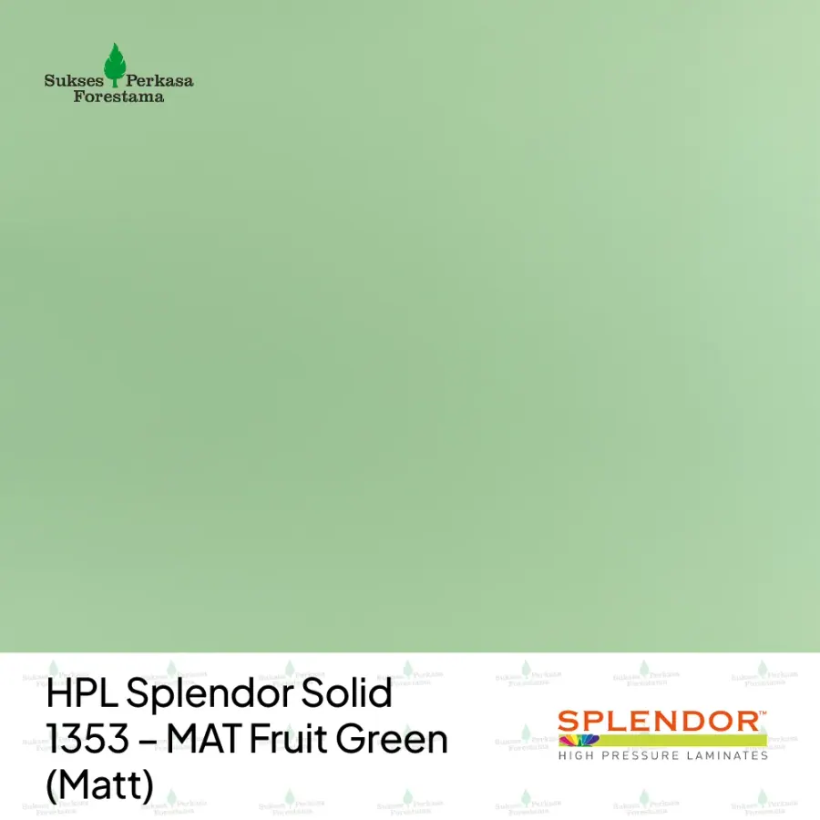 HPL Splendor Solid 1353 – MAT Fruit Green (Matt)