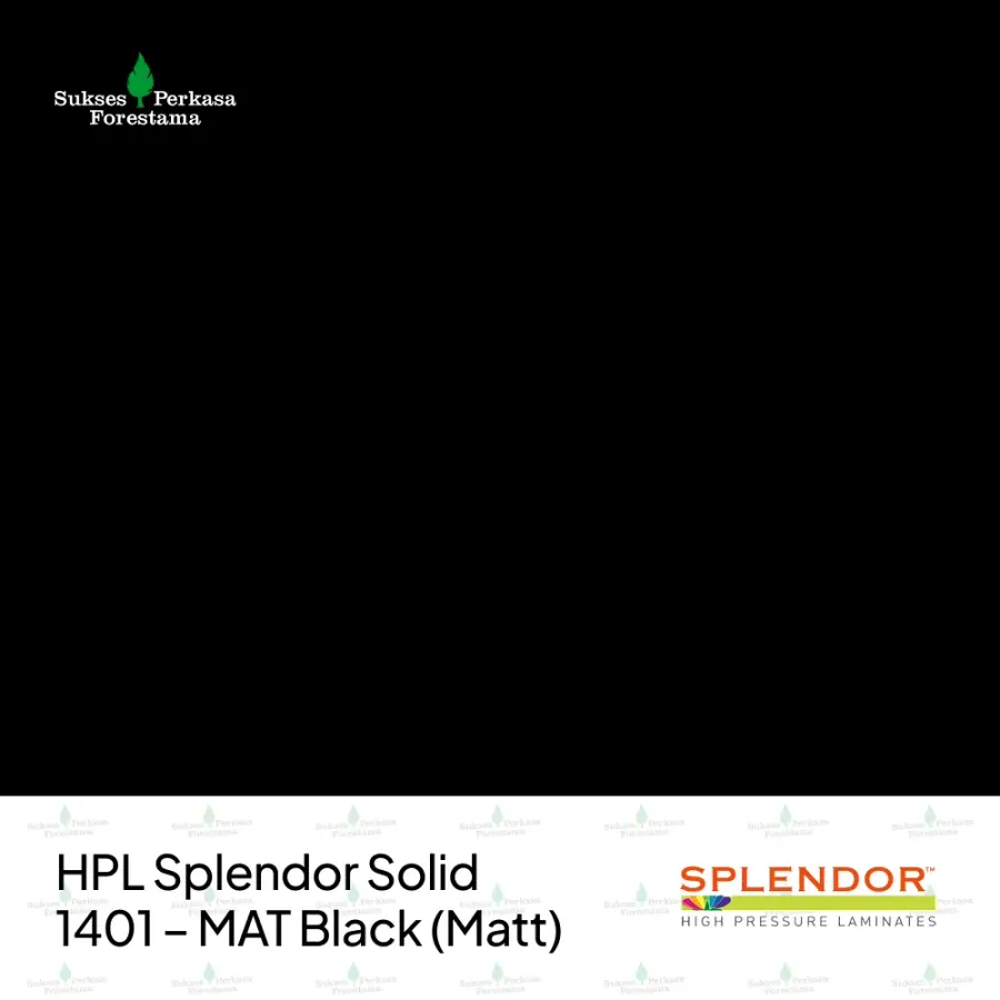 HPL Splendor Solid 1401 – MAT Black (Matt)