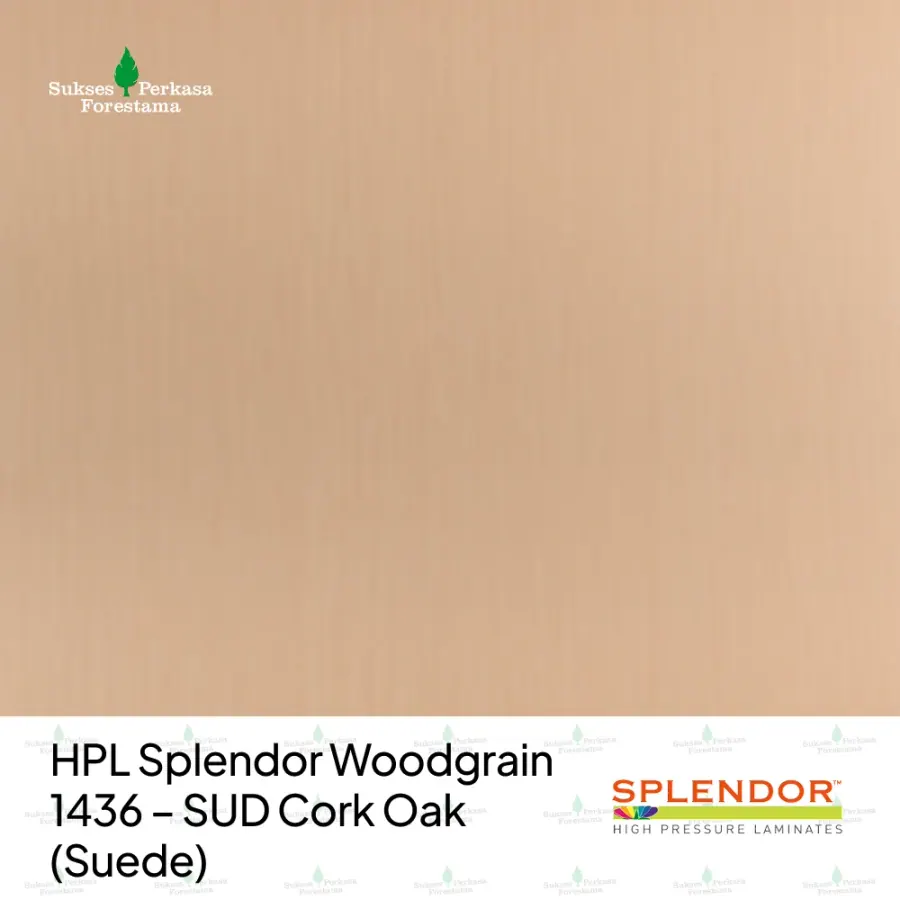 HPL Splendor Woodgrain 1436 – SUD Cork Oak (Suede)