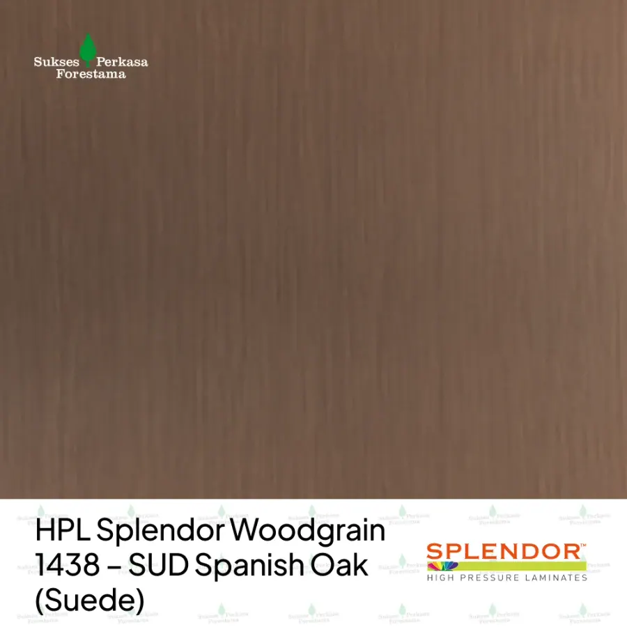HPL Splendor Woodgrain 1438 – SUD Spanish Oak (Suede)