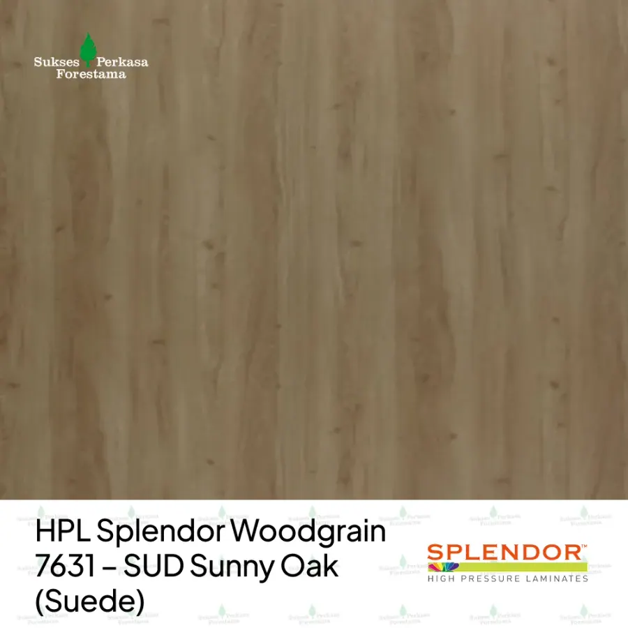 HPL Splendor Woodgrain 7631 – SUD Sunny Oak (Suede)