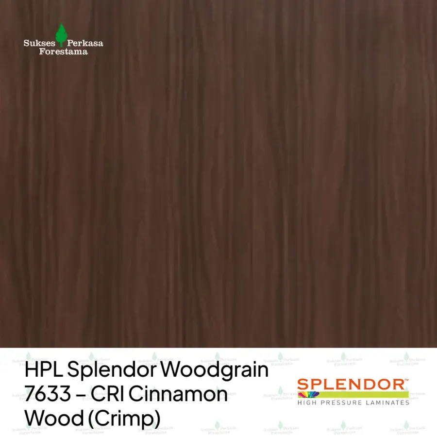 HPL Splendor Woodgrain 7633 – CRI Cinnamon Wood (Crimp)