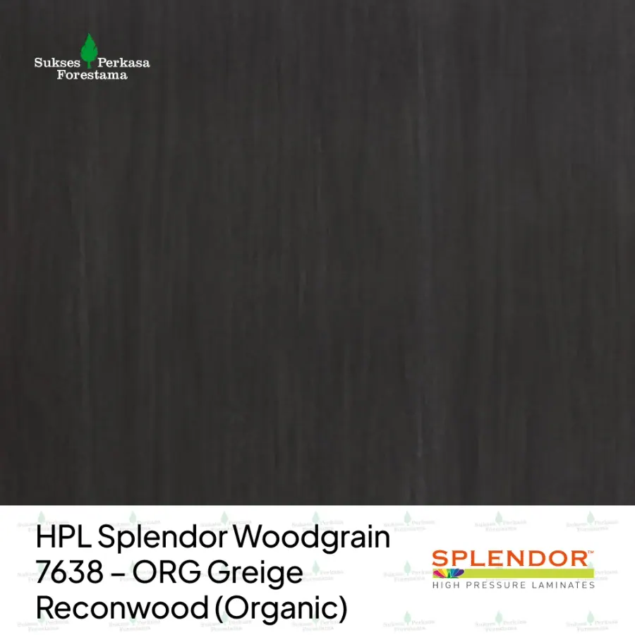 HPL Splendor Woodgrain 7638 – ORG Greige Reconwood (Organic)