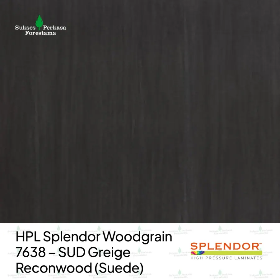 HPL Splendor Woodgrain 7638 – SUD Greige Reconwood (Suede)
