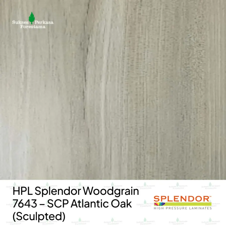 HPL Splendor Woodgrain 7643 – SCP Atlantic Oak (Sculpted)