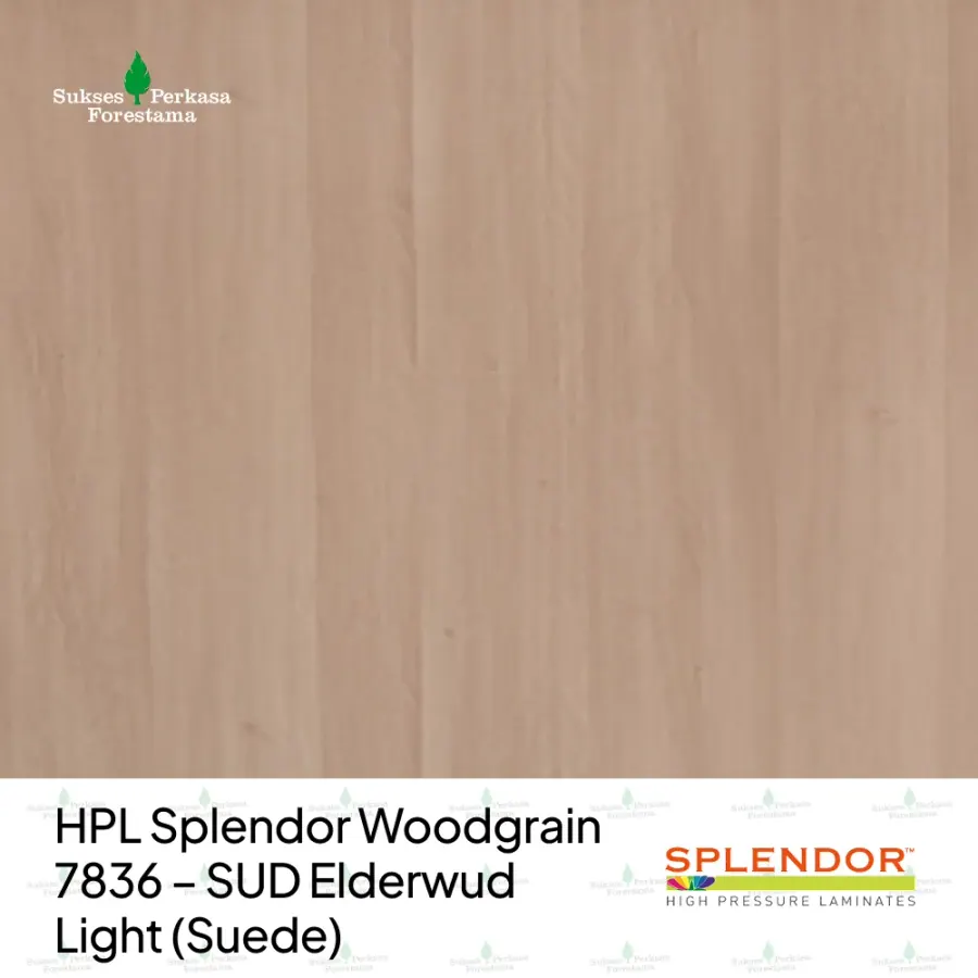 HPL Splendor Woodgrain 7836 – SUD Elderwud Light (Suede)