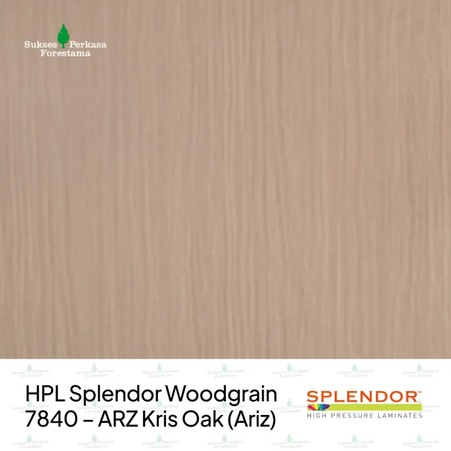HPL Splendor Woodgrain 7840 – ARZ Kris Oak (Ariz)